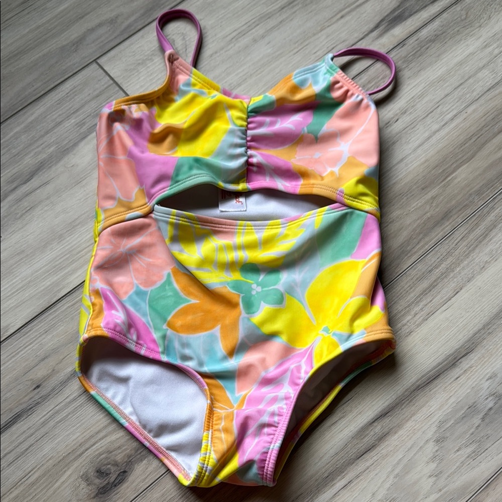 Colorful Kids Swimsuit and rash guard set